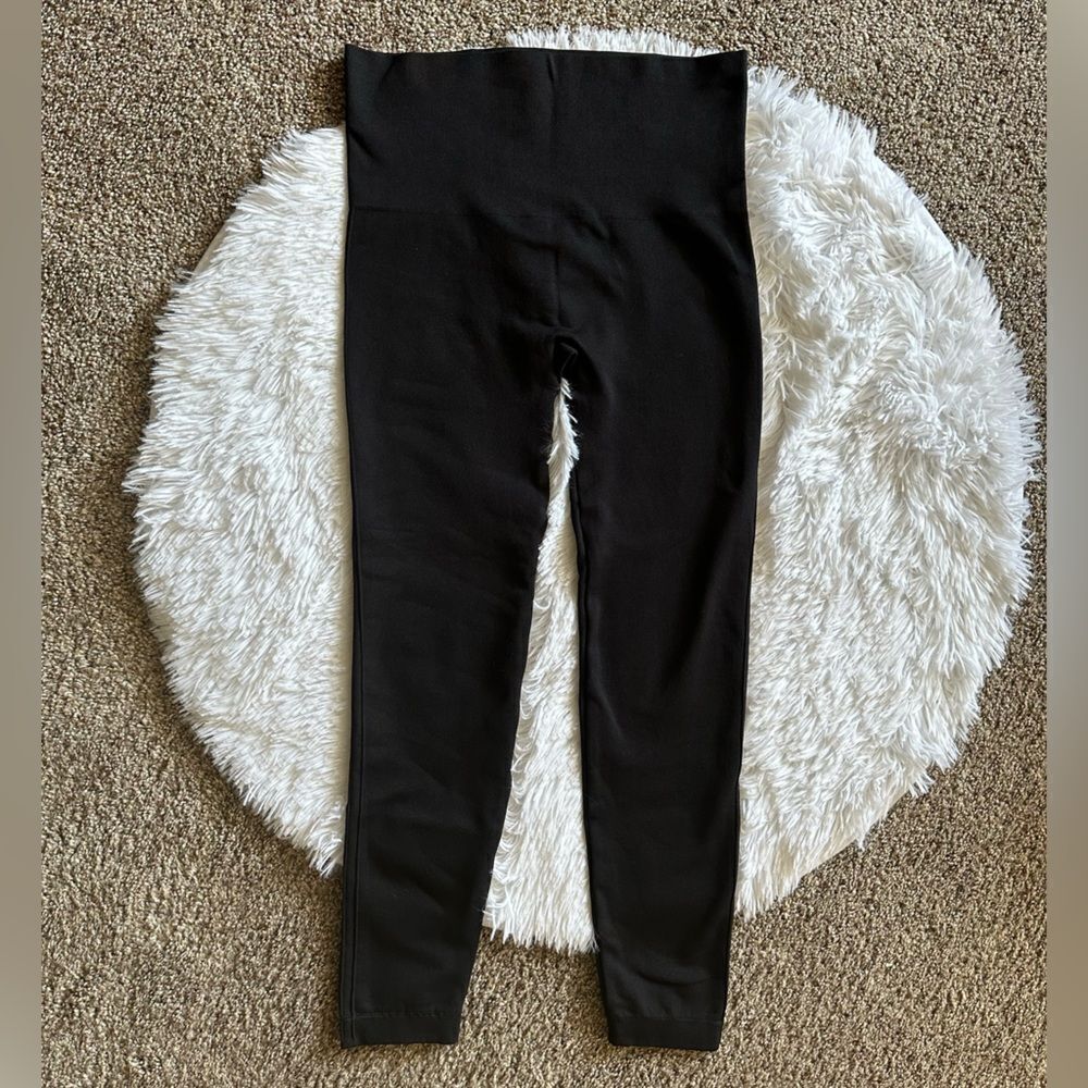 Spanx Leggings Black Womens Size Large